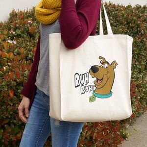 Scooby-Doo Ruh Roh Grocery Travel Reusable Canvas All-Purpose Tote Bag New